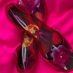 Pink Furla jellie Shoes